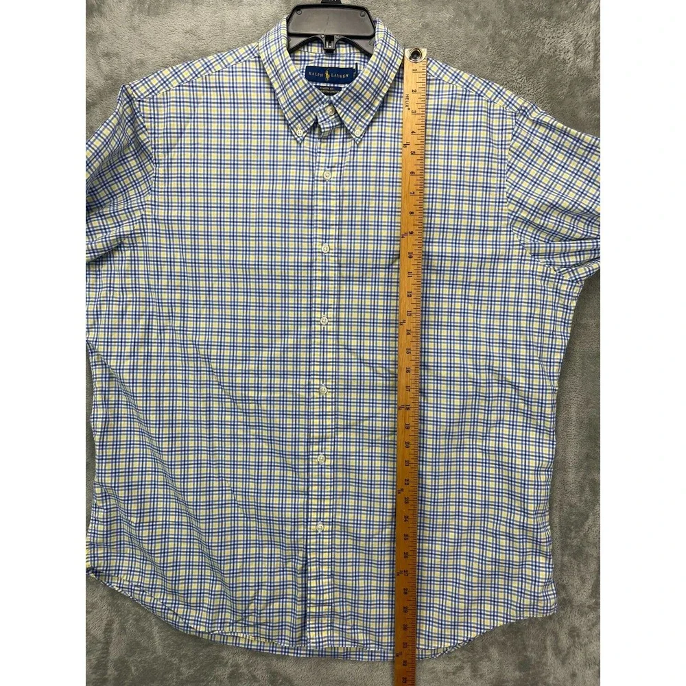 Polo Ralph Lauren Shirt XXL Multicolor Classic Fit Stretch Long Sleeve Button Up
